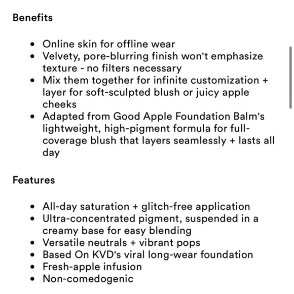 KVD Good Apple Blush Balm Duo - Picture 7 of 7